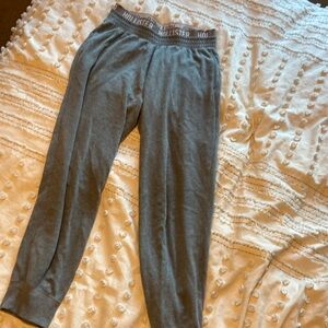 Hollister grey sweatpants, cute waistband detail